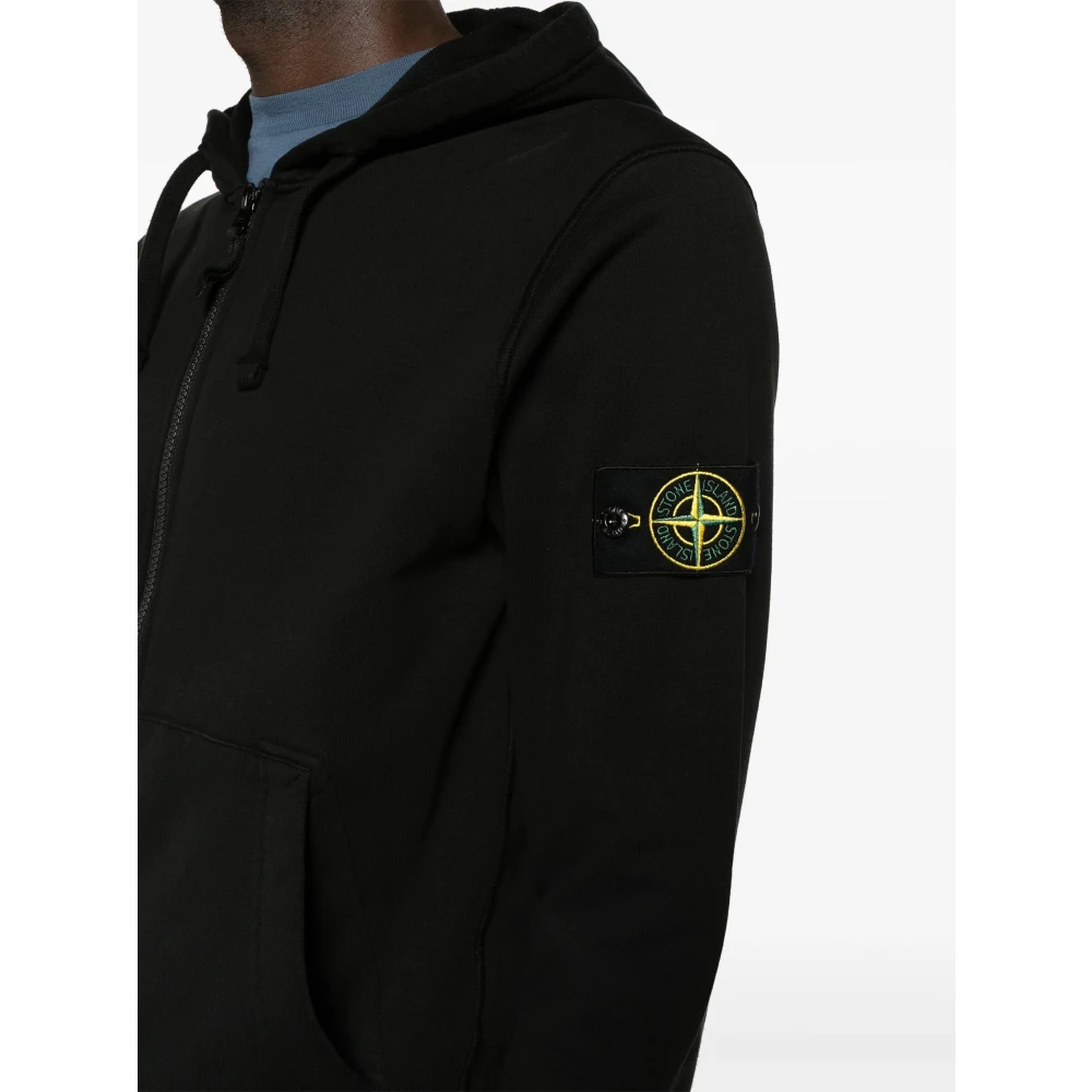 Stone Island Zwarte Truien voor Mannen Black Heren