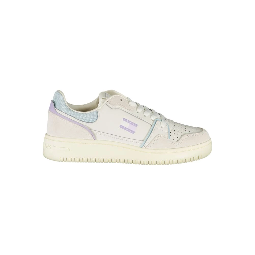 Tommy Hilfiger Women's White Sneakers, 7 Uk, Leather Sneaker