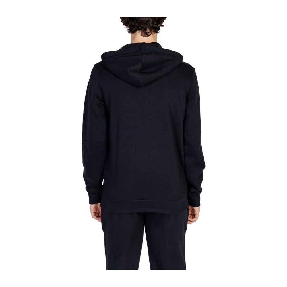 Emporio Armani Zwarte Katoenmix Sweater Black Heren