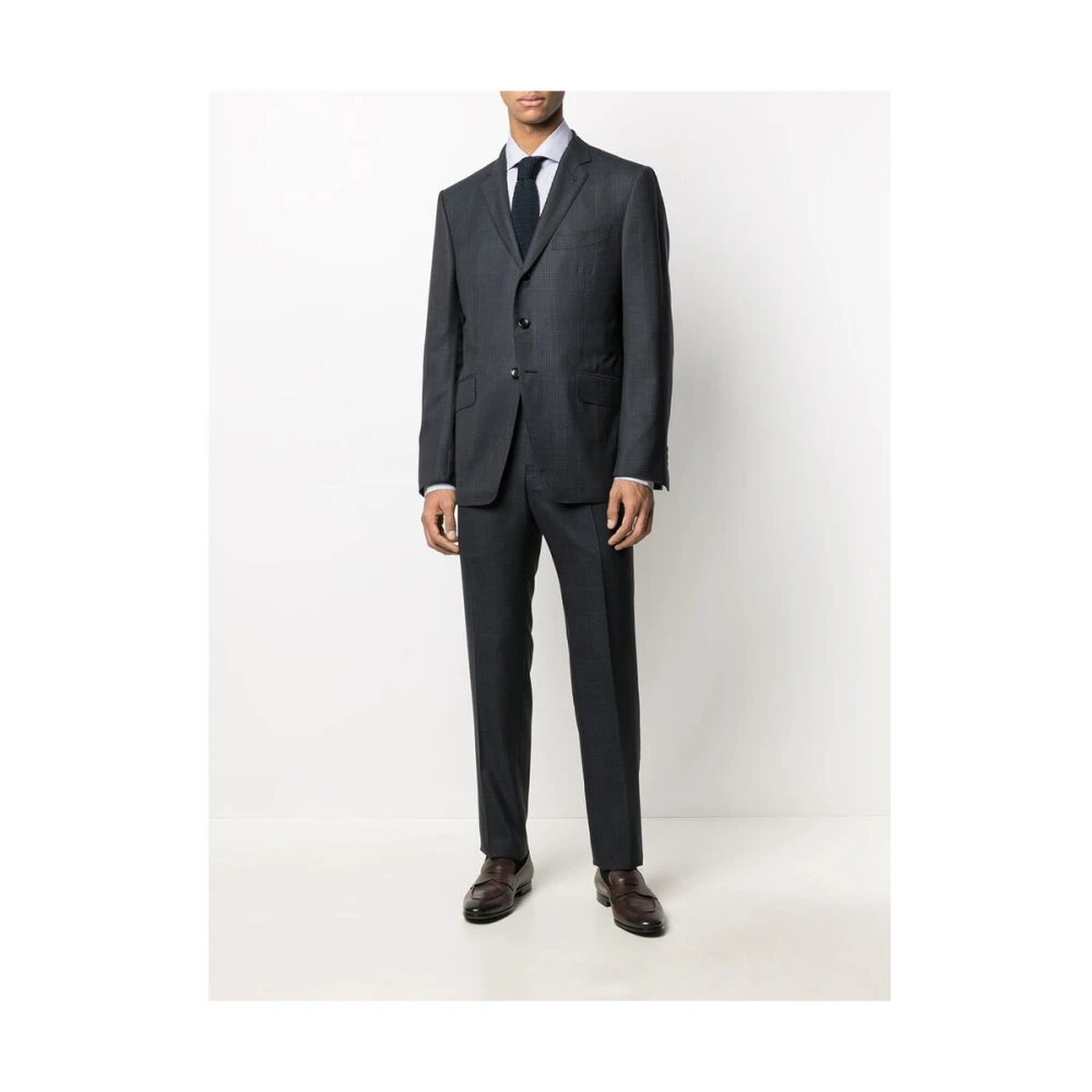 Mazzarelli Casual Shirts Blue Heren