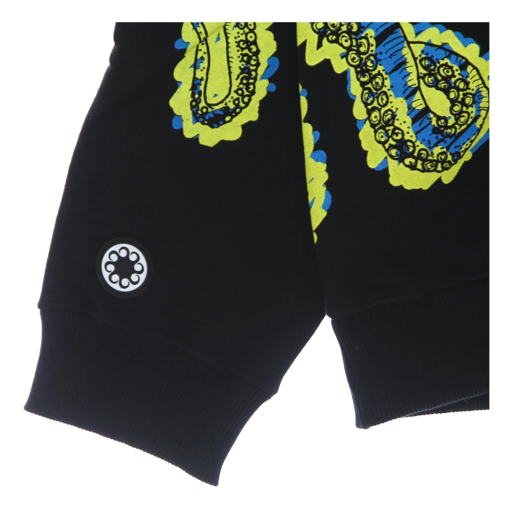 Octopus Zwarte lichtgewicht hoodie Black Heren