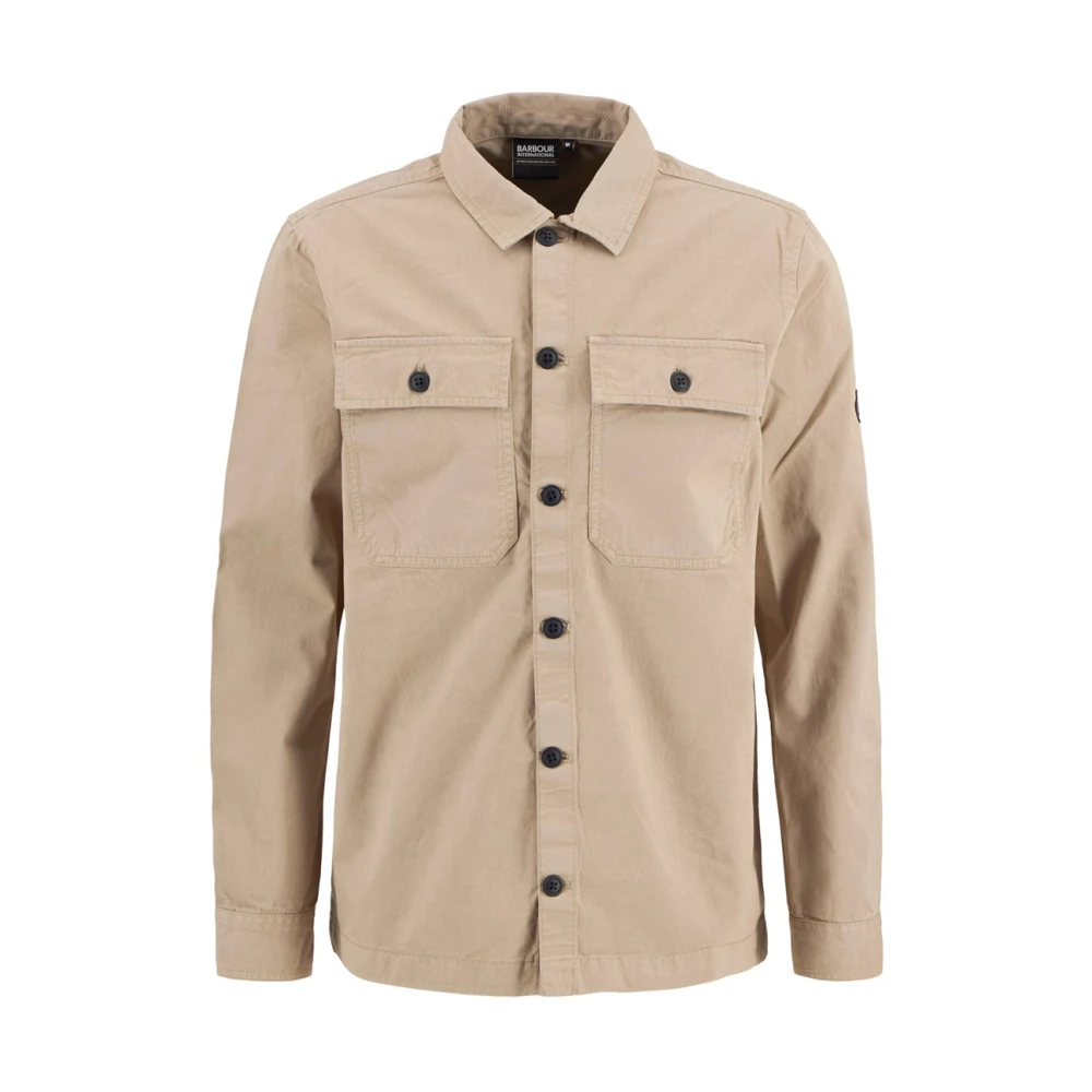 Barbour Men's Beige Arlo Overshirt - Light Jackets - L - Jackets