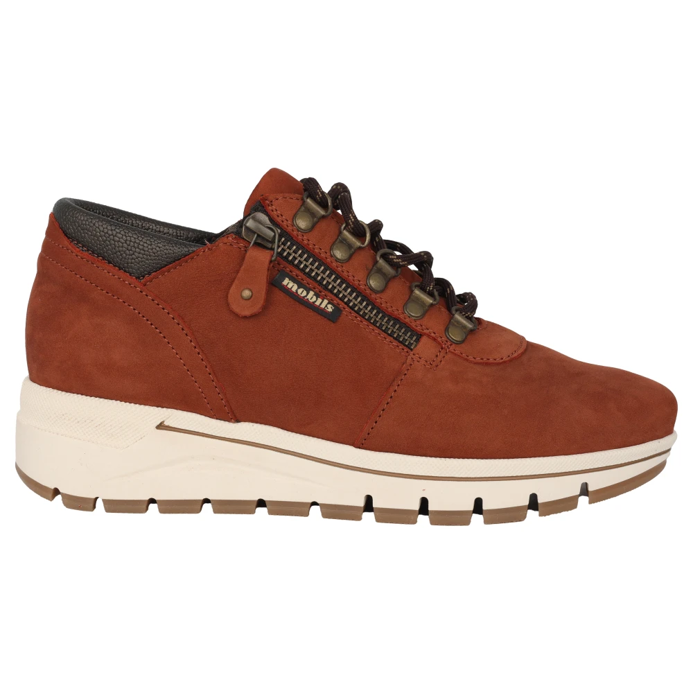 Mephisto Rode wijde pasvorm sneaker voor vrouwen Dames Schoenen Rood