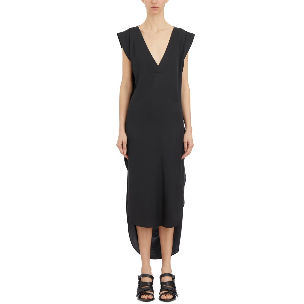 Andrea Ya aqov Zijden Tech Jurk Black Dames