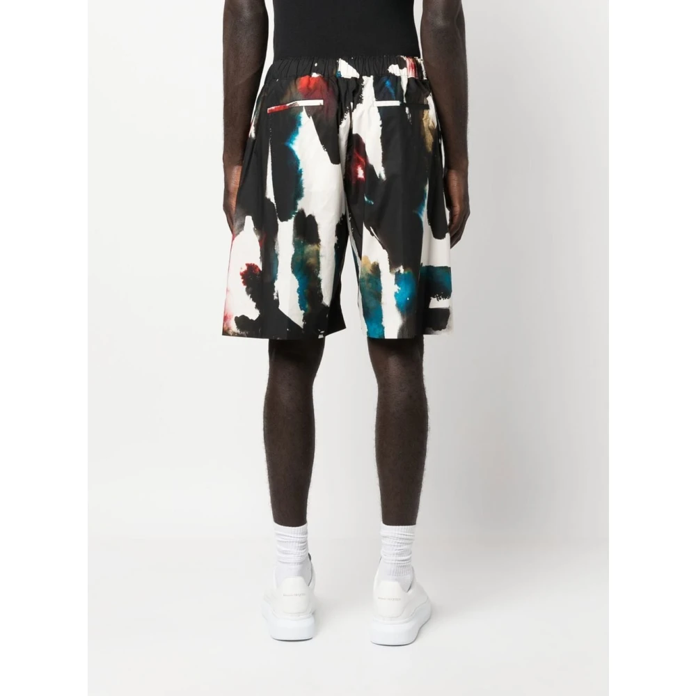 alexander mcqueen Logo-Print Shorts MultiColour Multicolor Heren