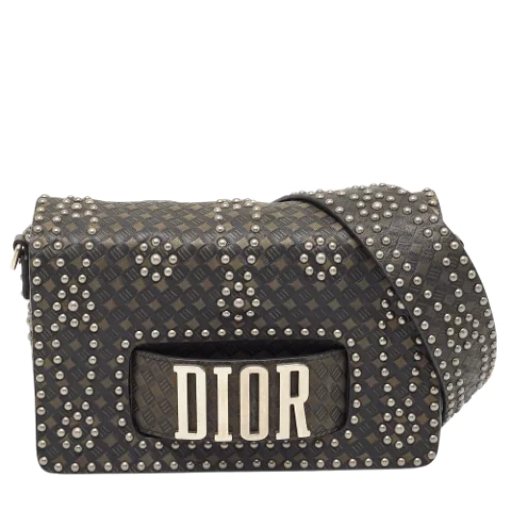 Dior Vintage Pre-owned Leather dior-bags Green Dames