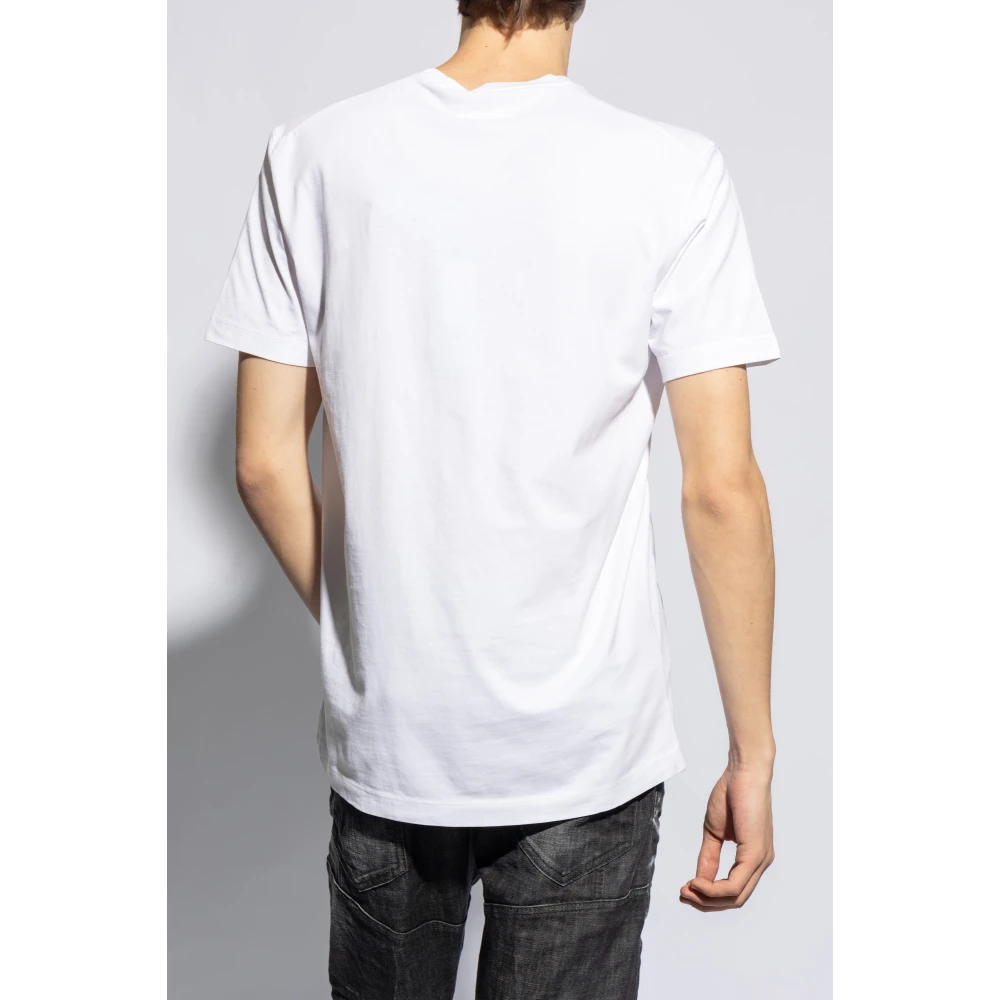 Dsquared2 T-shirt met logo White Heren