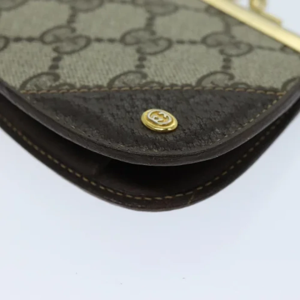 Gucci Vintage Pre-owned Canvas wallets Beige Dames