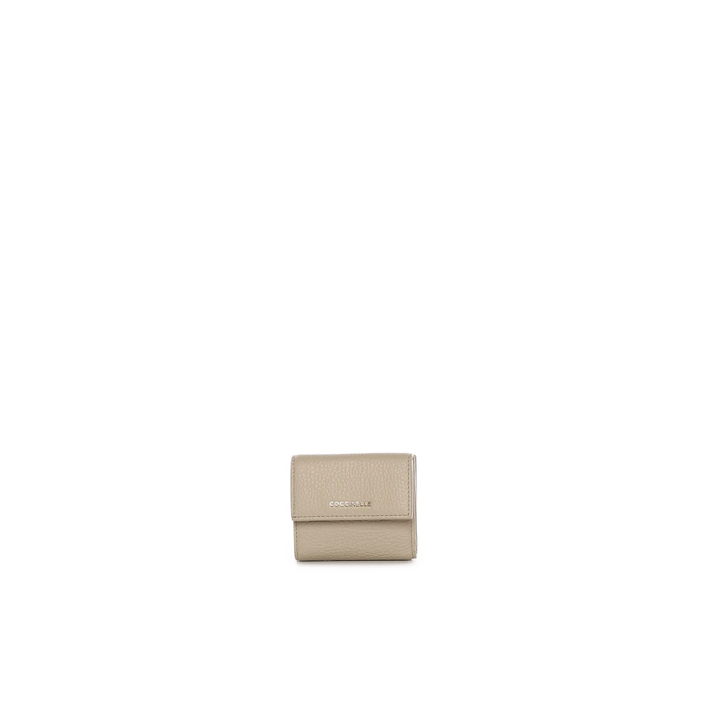 Coccinelle Women's Beige Wallets & Cardholders, One Size, Metallic Small Wallet