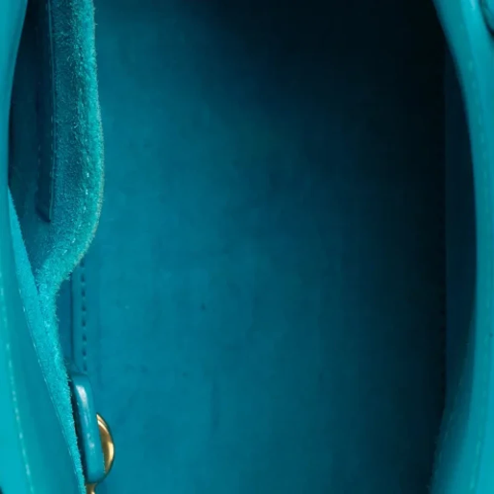 Yves Saint Laurent Vintage Pre-owned Leather handbags Blue Dames