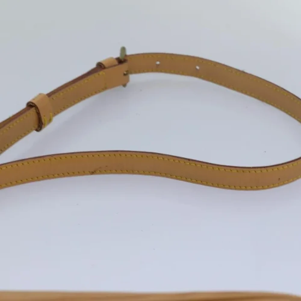 Louis Vuitton Vintage Pre-owned Leather shoulder-bags Beige Dames