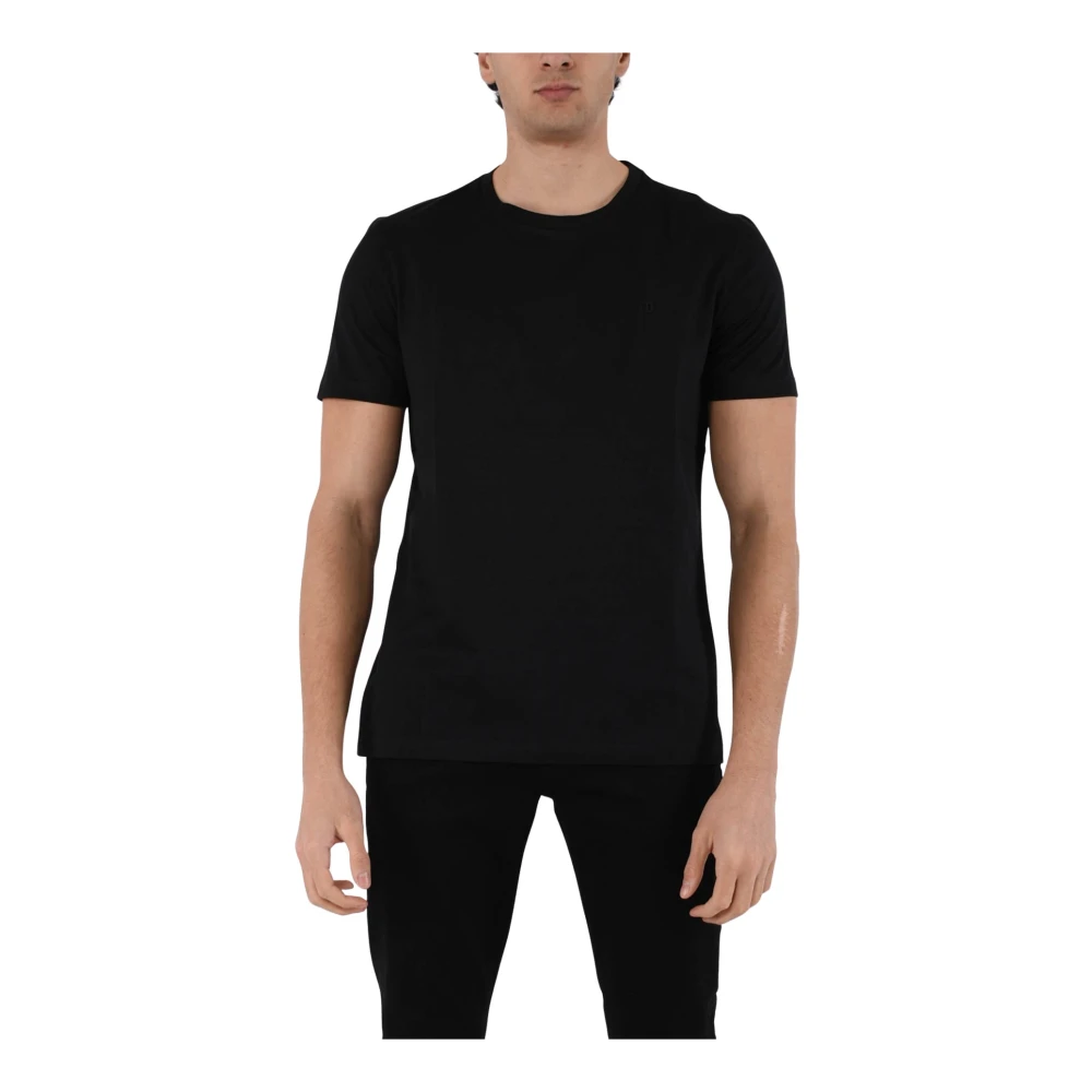 Dondup Jersey T-shirt med slim fit Black, Herr