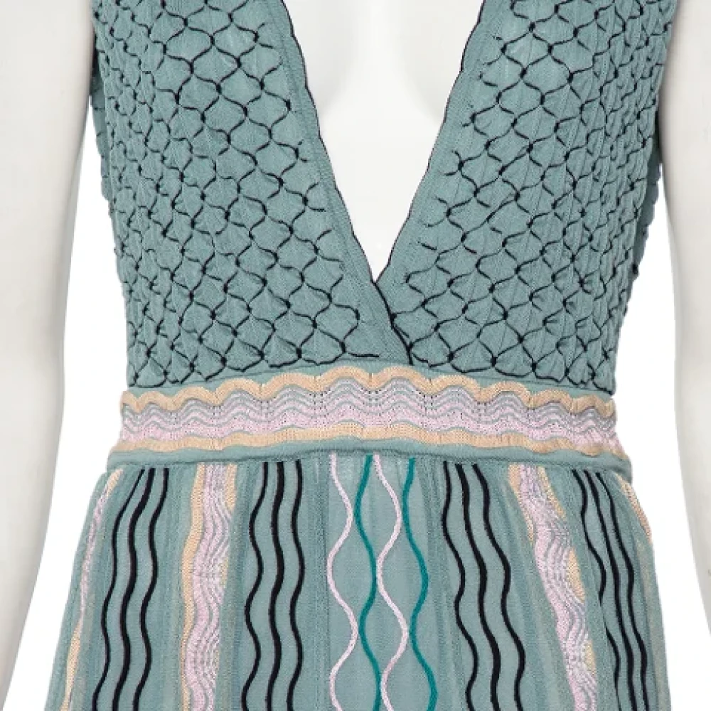 Missoni Pre-owned Knit dresses Gray Dames