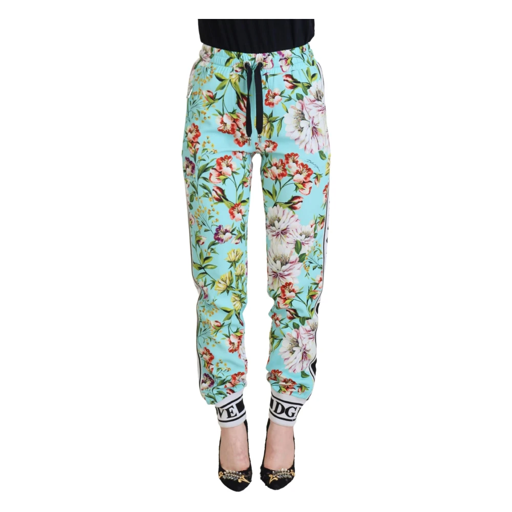 Dolce & Gabbana Elegante Multicolor Viscose Broek Multicolor Dames