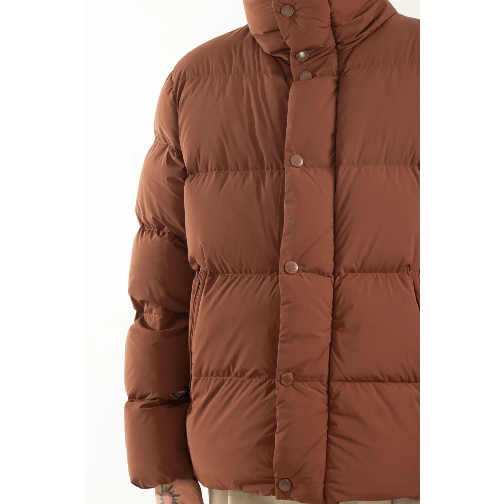 Afterlabel Matte donsjack in Chamonix-stijl Brown Heren
