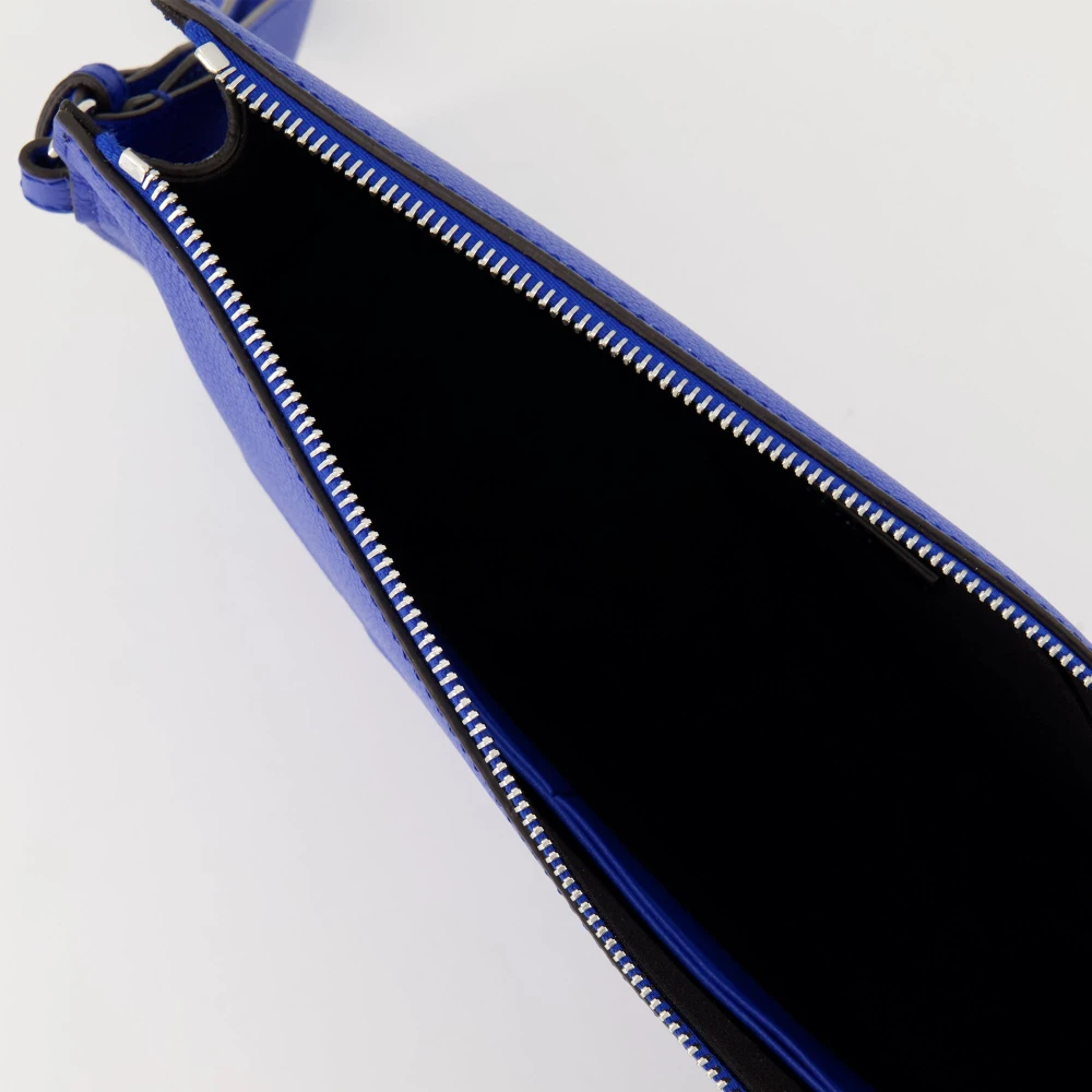 Fendi Blauwe Leren Clutch Herfst-Winter 2024 Blue Heren