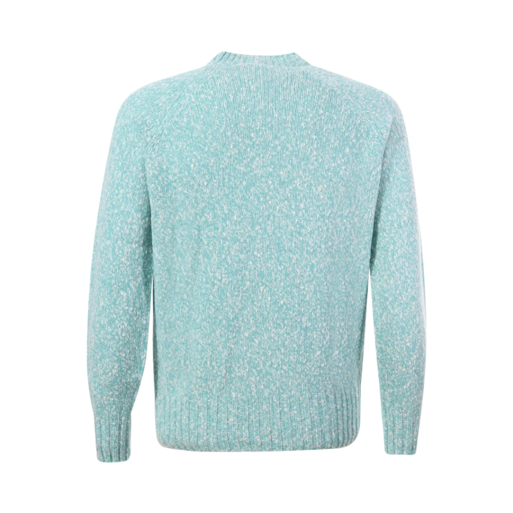 Drumohr Lichtblauwe Wollen Coltrui Blue Heren