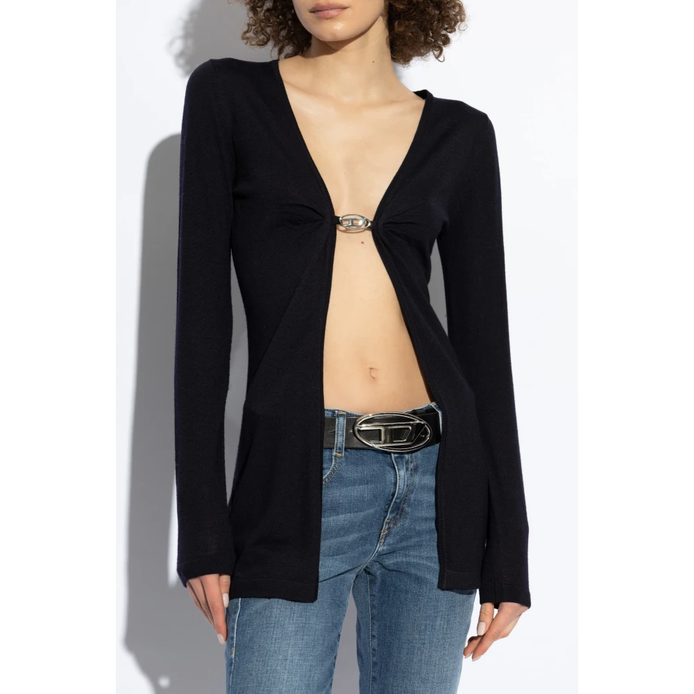 Diesel Cardigan M-Pierry-Long Black Dames