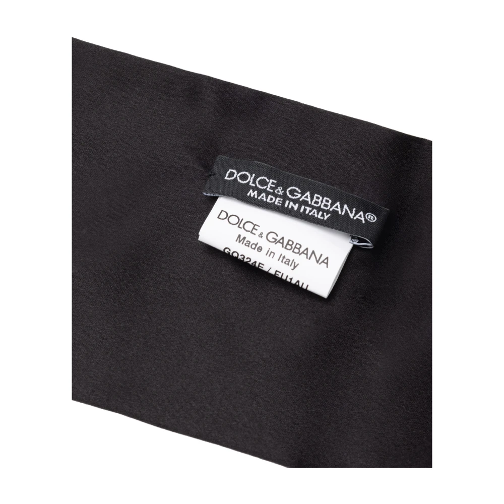 Dolce & Gabbana Zijden Bandeau Set Black Dames