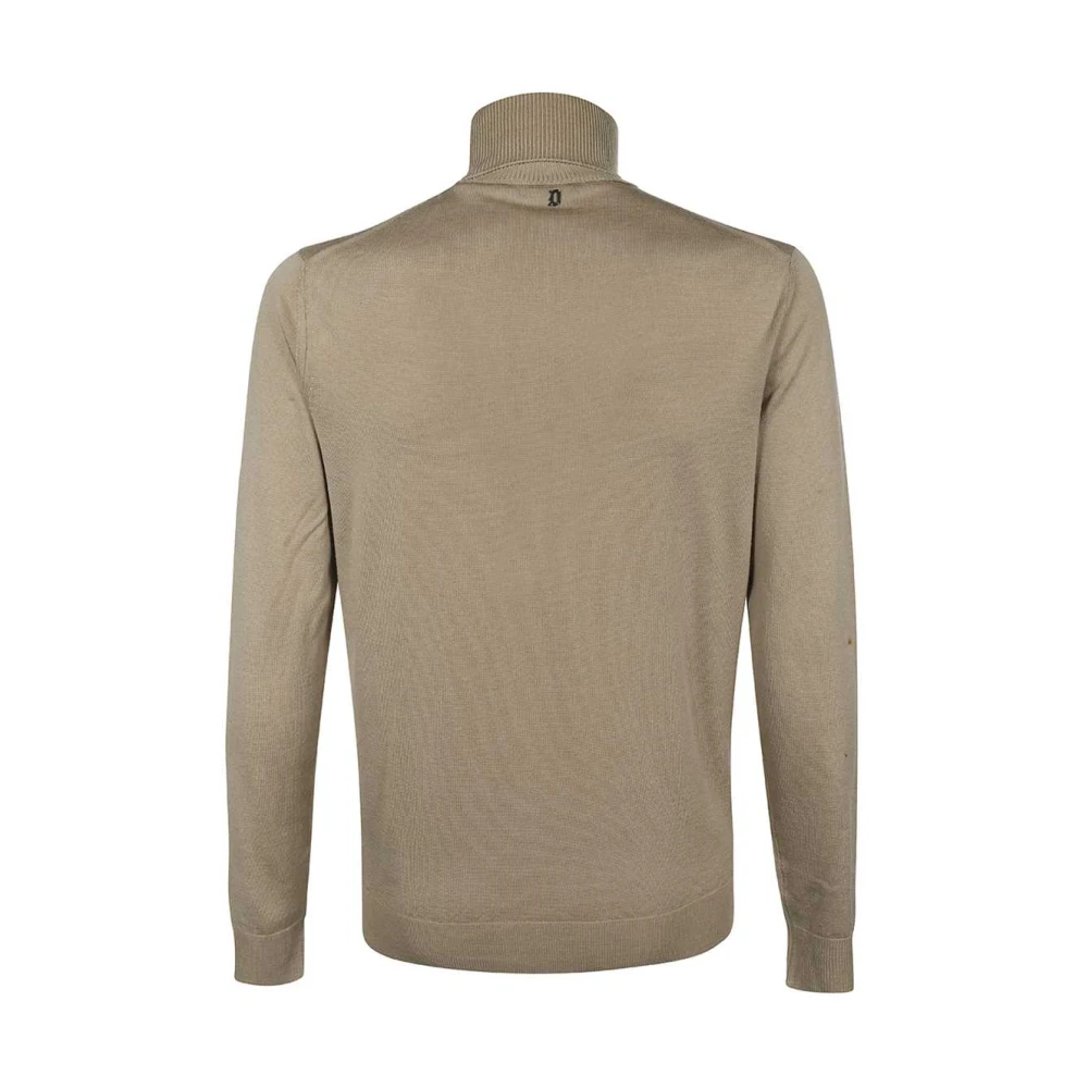 Dondup Geribbelde wollen coltrui Beige Heren