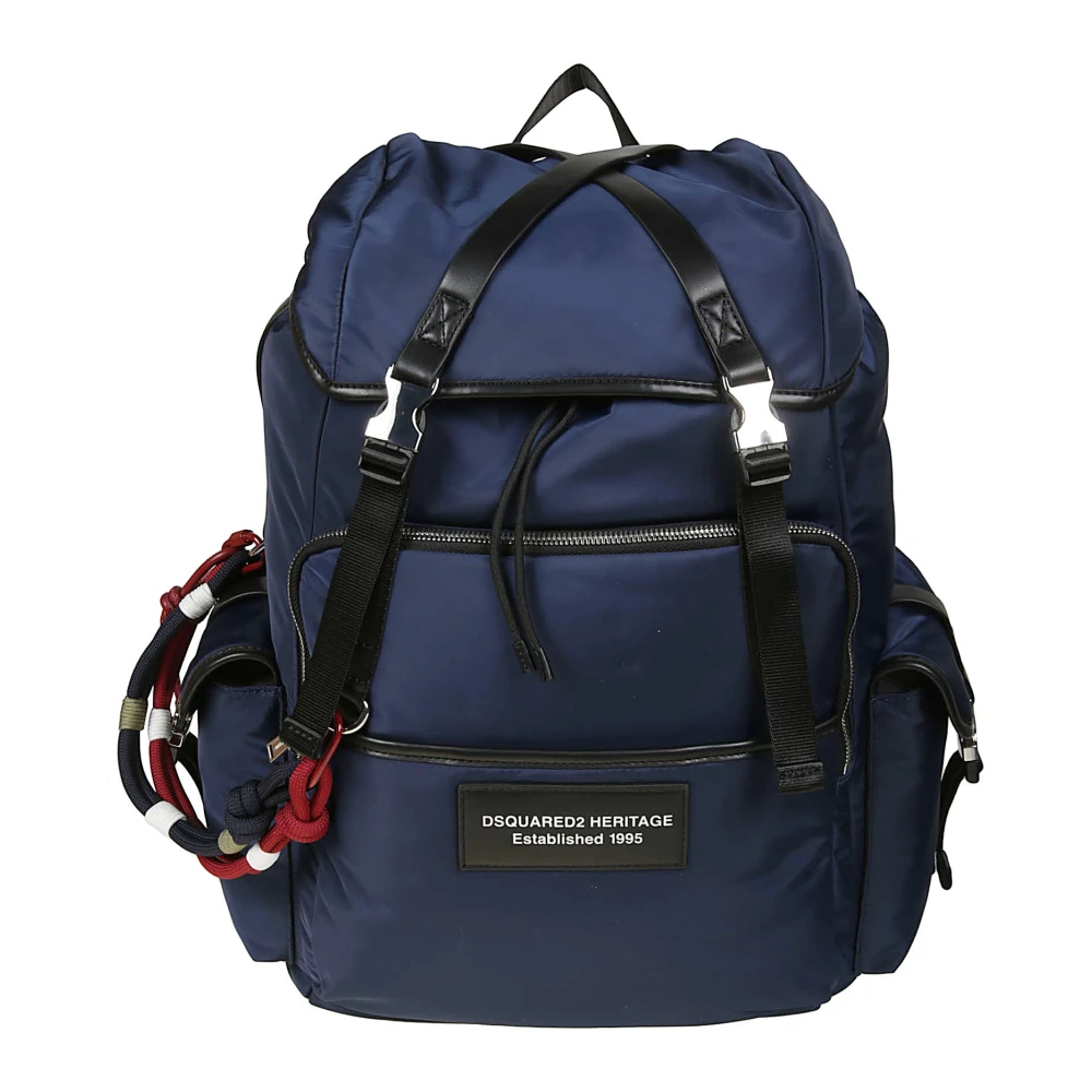 Dsquared2 Men's Blue Backpacks, One Size, Heritage Backpack