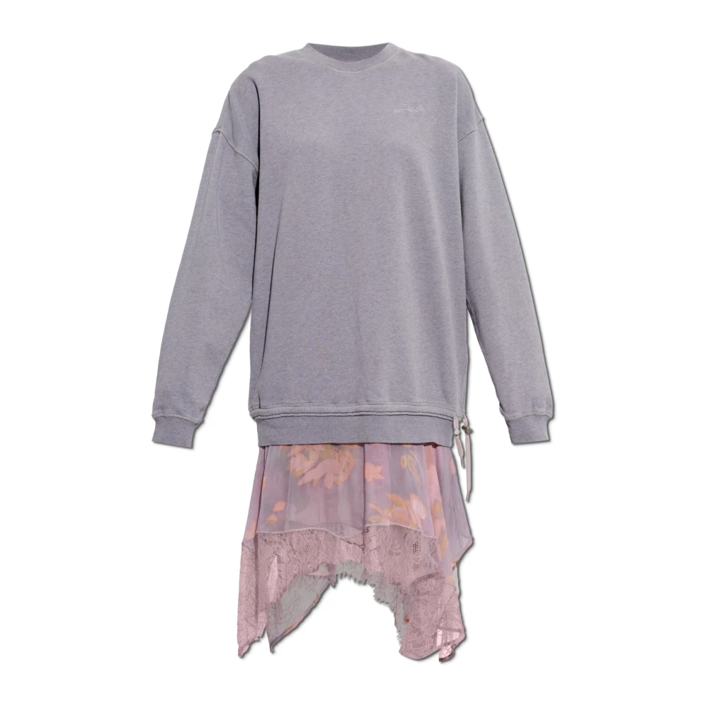 Diesel Vrouw Purper Kleedjes Dames, Paars, 2XS, Katoen, D-Orely Jurk