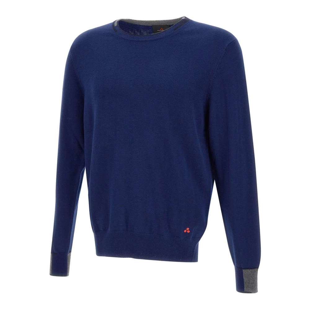 Peuterey Marlon Heren Wollen Trui Blue Heren