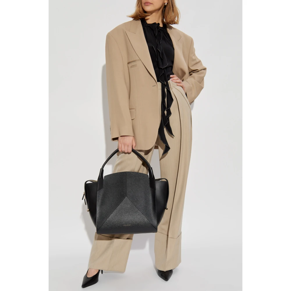 Victoria Beckham Wijde broek Beige Dames