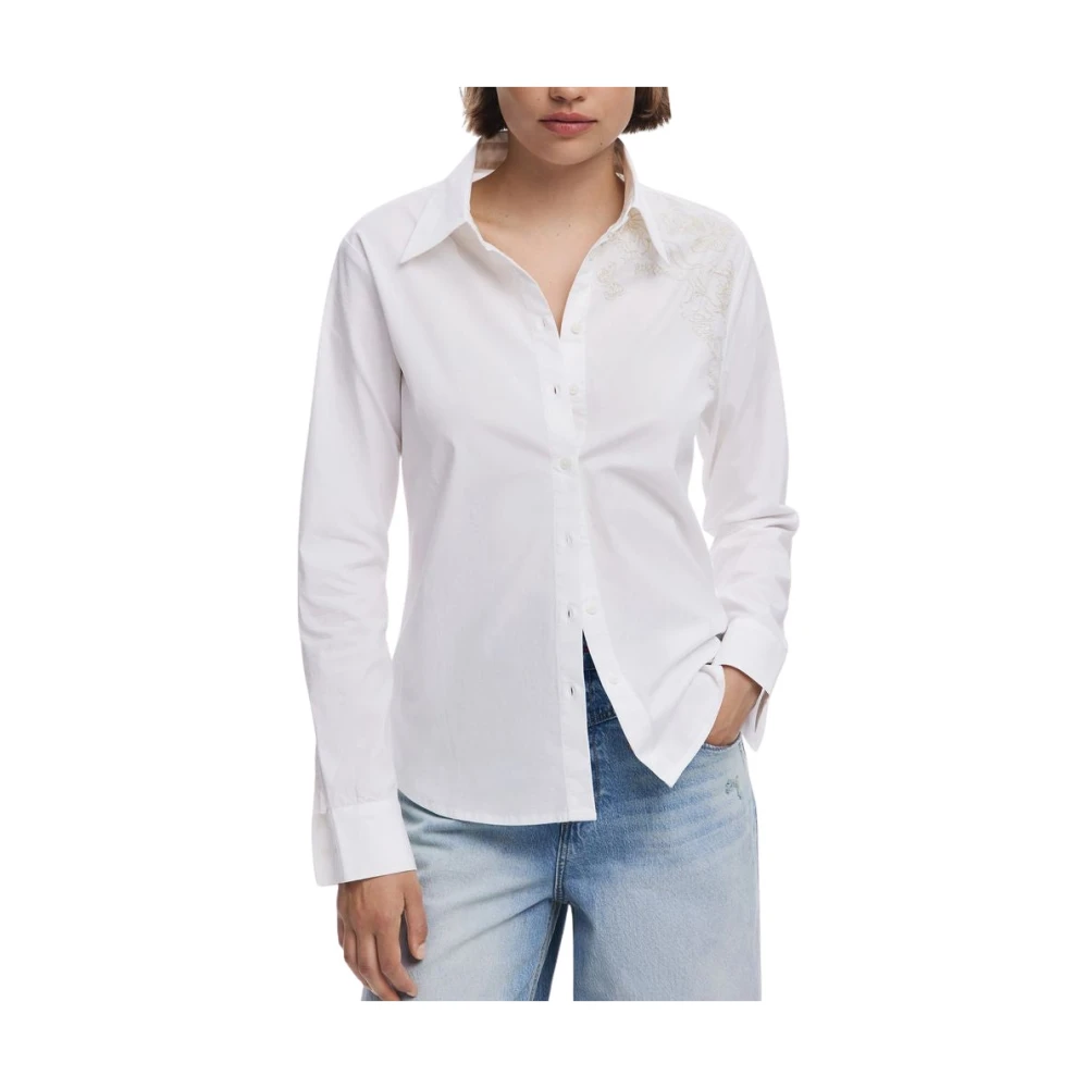 Desigual Damen Weiß Blusen & Hemden, Xsgröße: