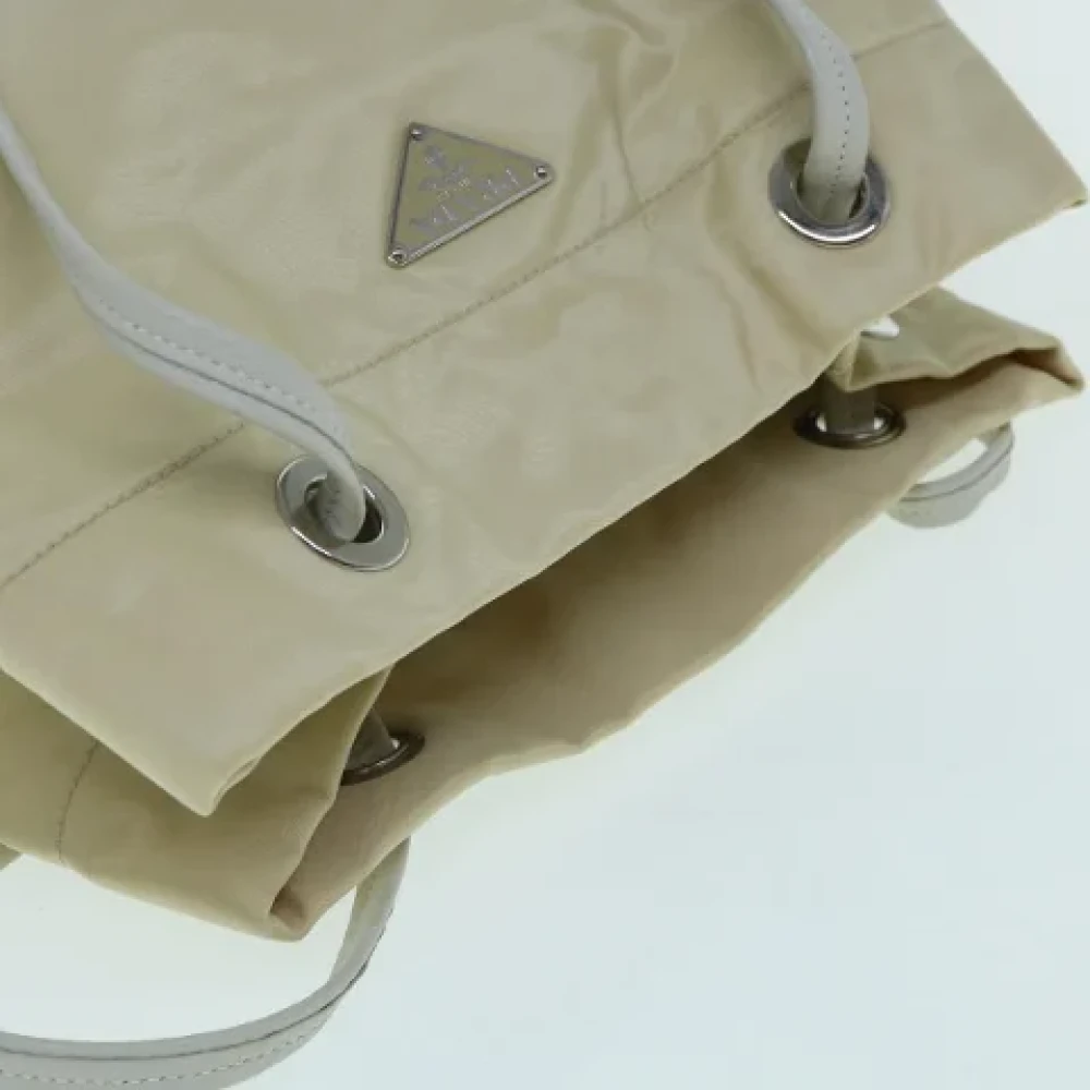 Prada Vintage Pre-owned Nylon totes Beige Dames
