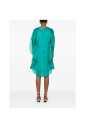 robe-vert-jade-a-manches-drapees