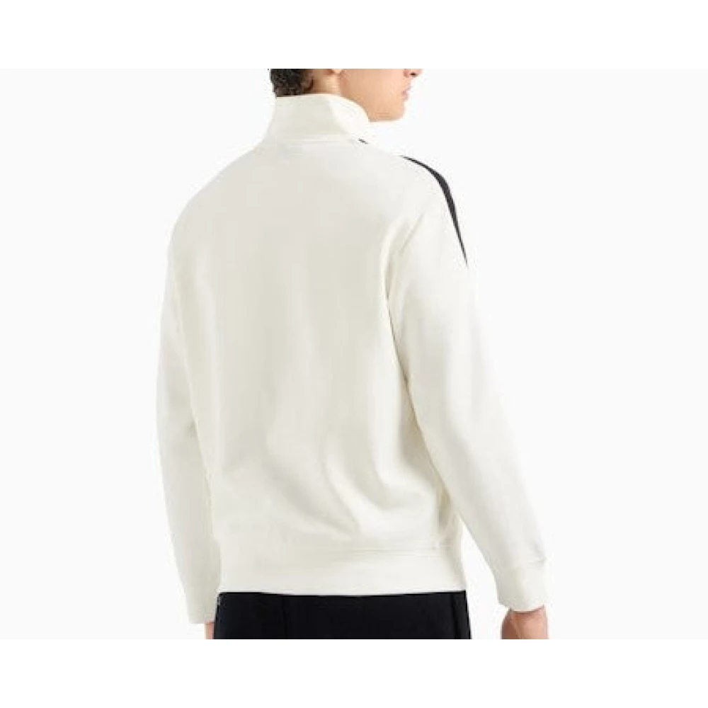 Emporio Armani Witte Sweatshirt met Logomouwen White Heren