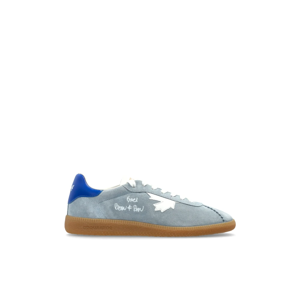 Dsquared2 Women's Blue Rebels Maple Leaf Trainers - Sneakers - 8 Uk - Shoes