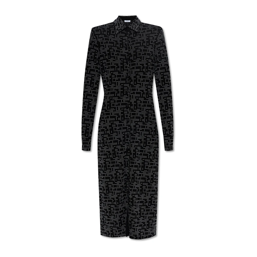 Salvatore Ferragamo Paillettenjurk Black Dames