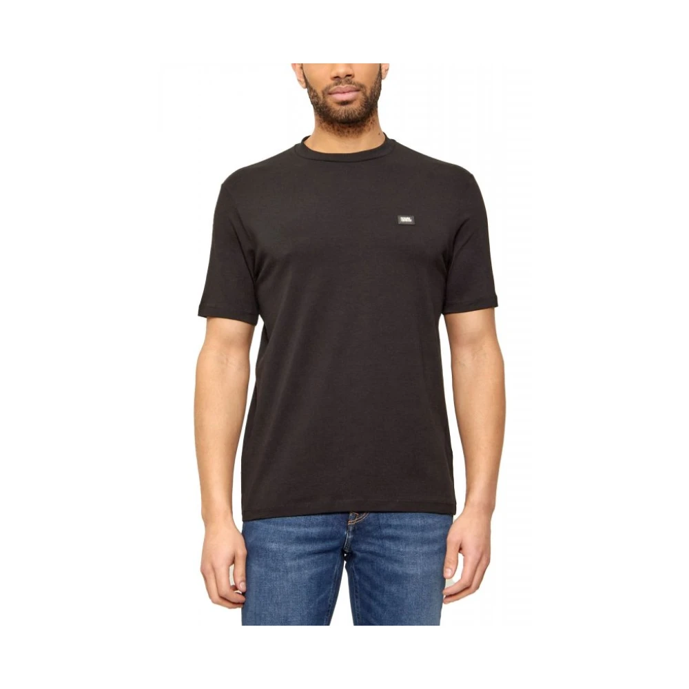 Karl Lagerfeld Men's Black T-Shirts, S, Crewneck T-Shirt