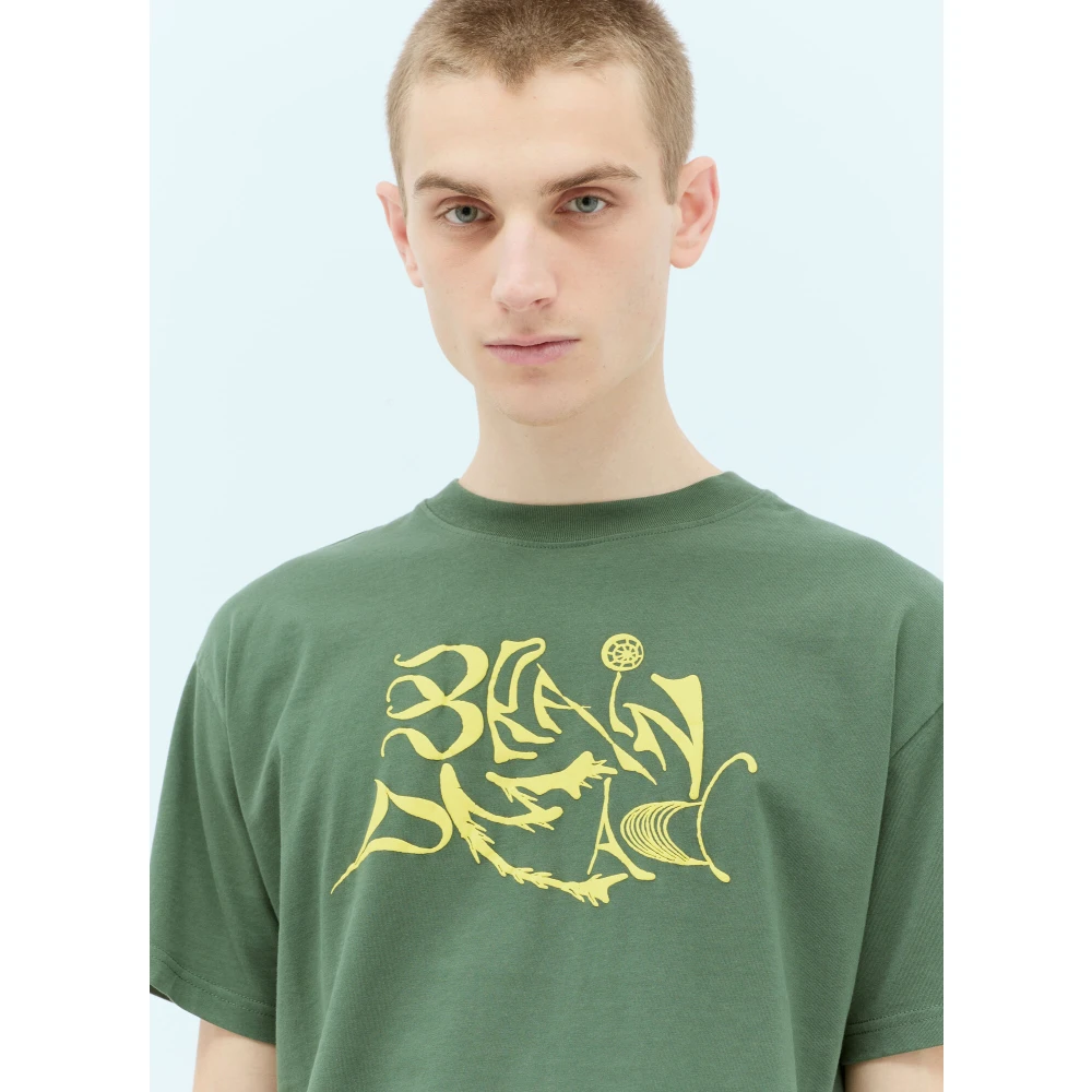 Brain Dead Grafische Print Katoenen T-shirt Green Heren