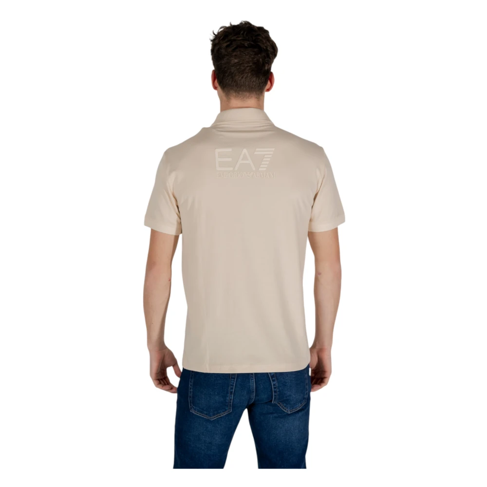 Emporio Armani EA7 Polo Korte Mouw Lente Zomer Collectie Beige Heren