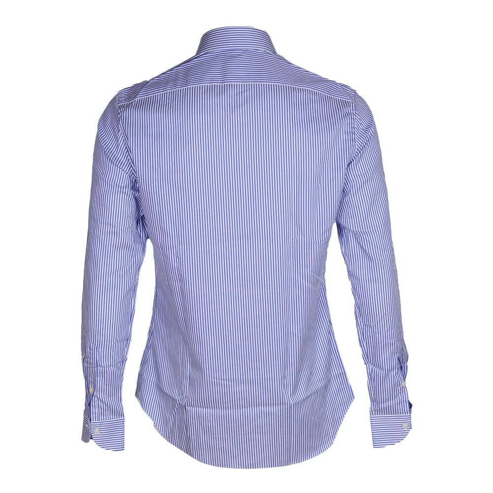 Xacus Reis Twill Overhemd Tailor Fit Blue Heren