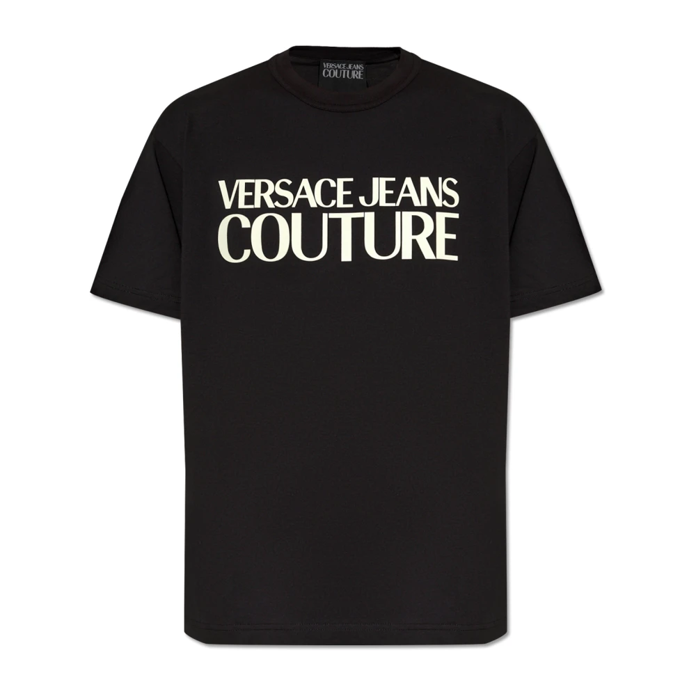 Versace Jeans Couture Grafische Print Loose Fit T-Shirt Black Heren