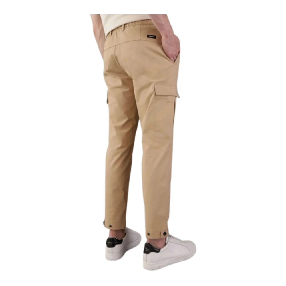 Calvin Klein Moderne Twill Tapered Cargo Broek Beige Heren