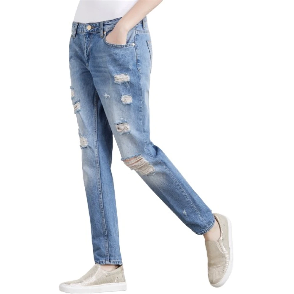 Liu Jo Blue Slim Fit Jeans, Female, W29, Jean Boyfriend Déchiré