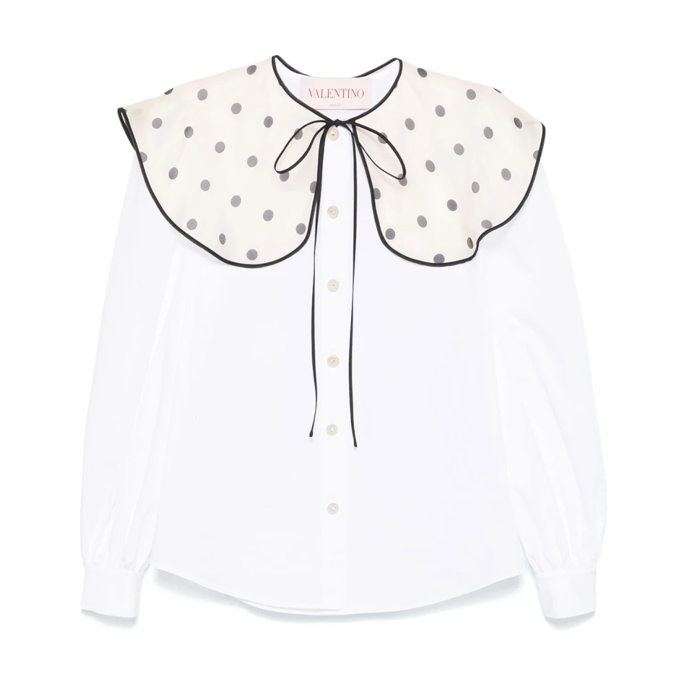 Valentino Garavani Stijlvolle Shirt met 6B3Ab7B35A60Bo Patroon White Dames