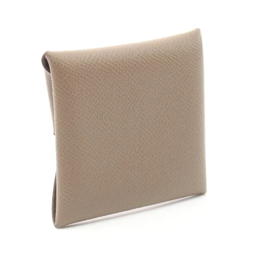Hermès Vintage Pre-owned Leather wallets Brown Dames