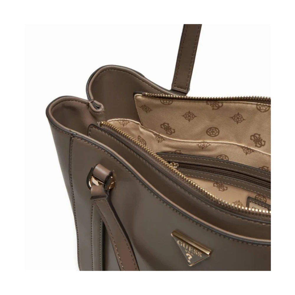 Guess Elite Tote Schoudertas Brown Dames