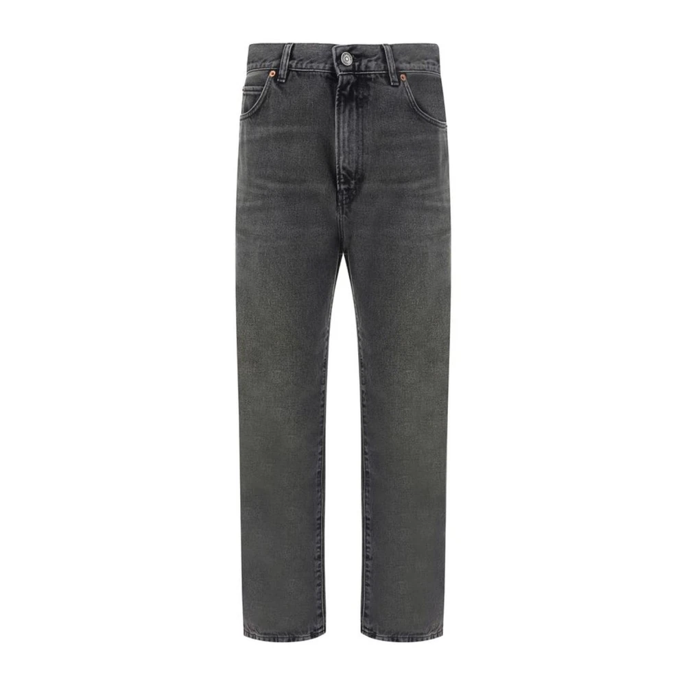 Haikure Klassieke katoenen straight-leg jeans met vijf zakken Black Heren