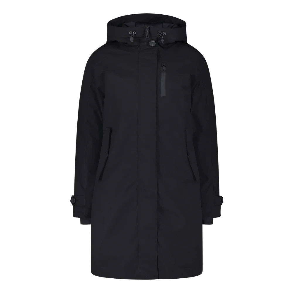 Gil Bret Sportieve regenjas met capuchon Black Dames