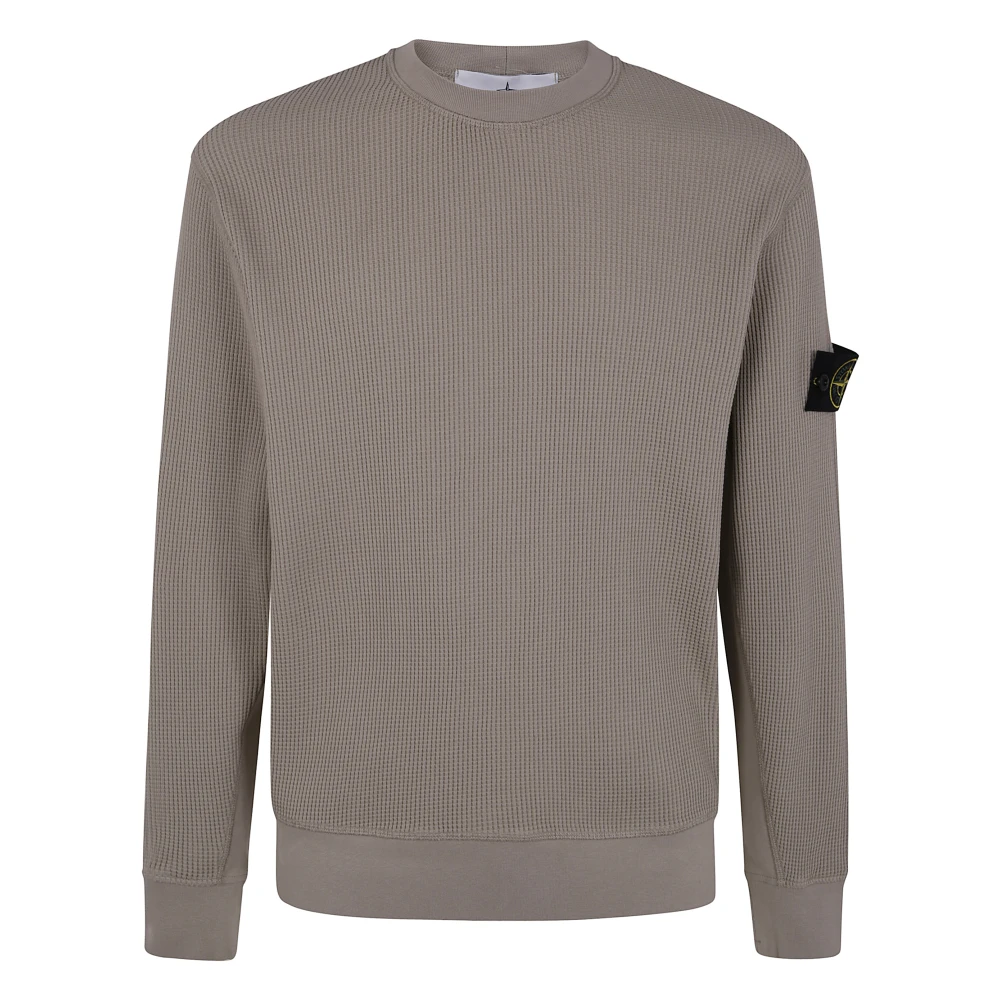 Stone Island Casual Katoenen Sweatshirt Beige Heren