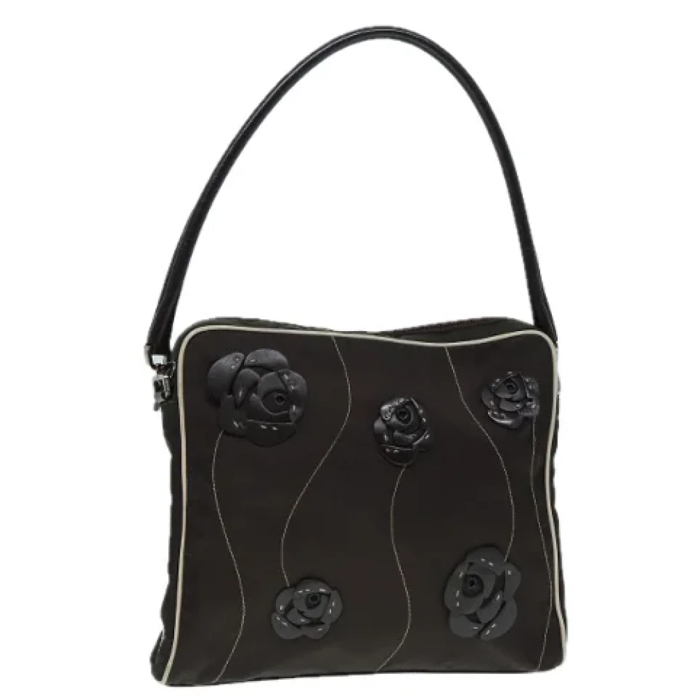 Prada Vintage Pre-owned Nylon handbags Black Dames