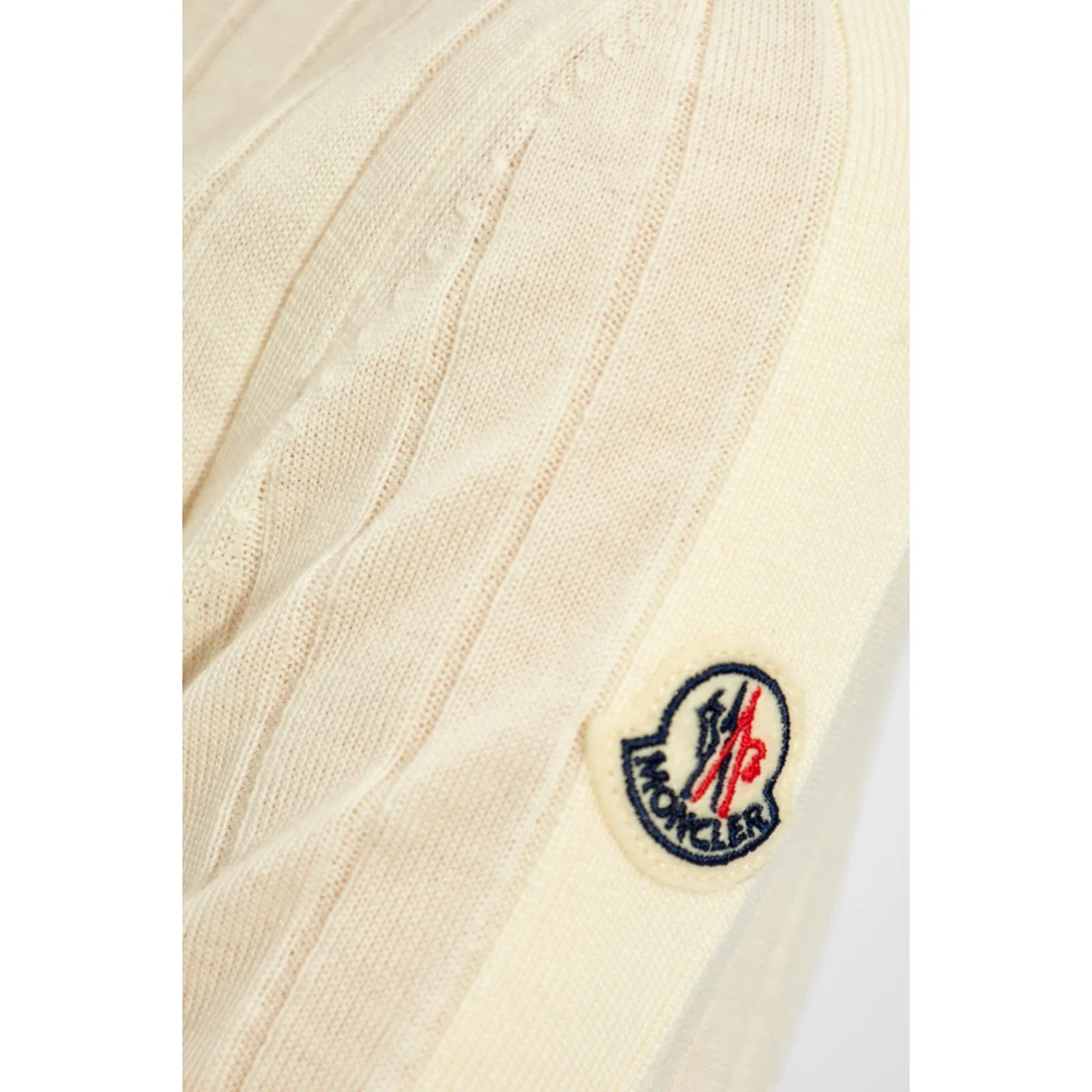 Moncler Golf met logo patch Beige Dames
