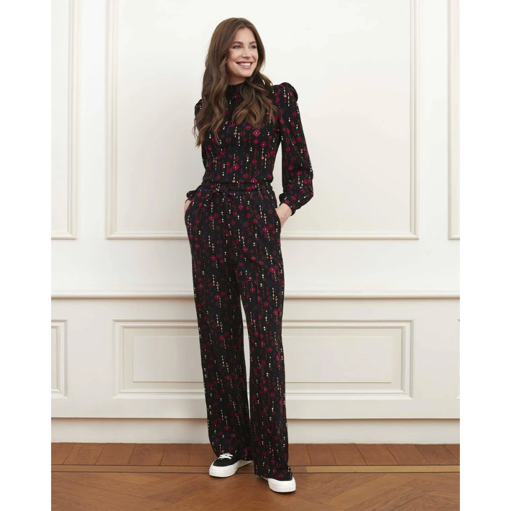 Lofty Manner Eve Lange Mouw Top Multicolor Dames